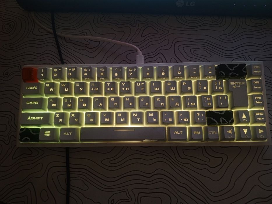 клавіатура 2E Gaming KG360 RGB WL White
