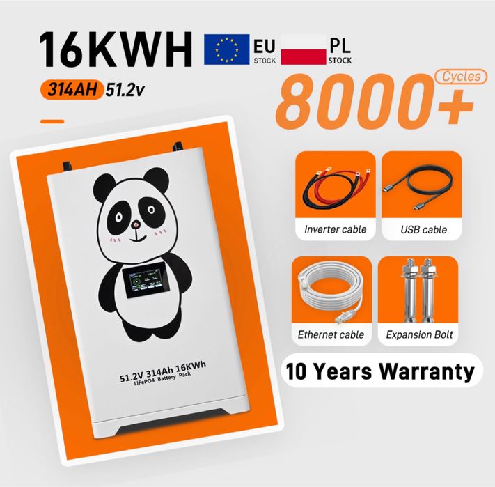 ОПТ! LiFePO4 батарея Braun Power 16 кВт·год (51.2В, 300Ah)