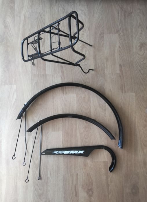 Guarda-lamas e porta-bagagem bicicleta