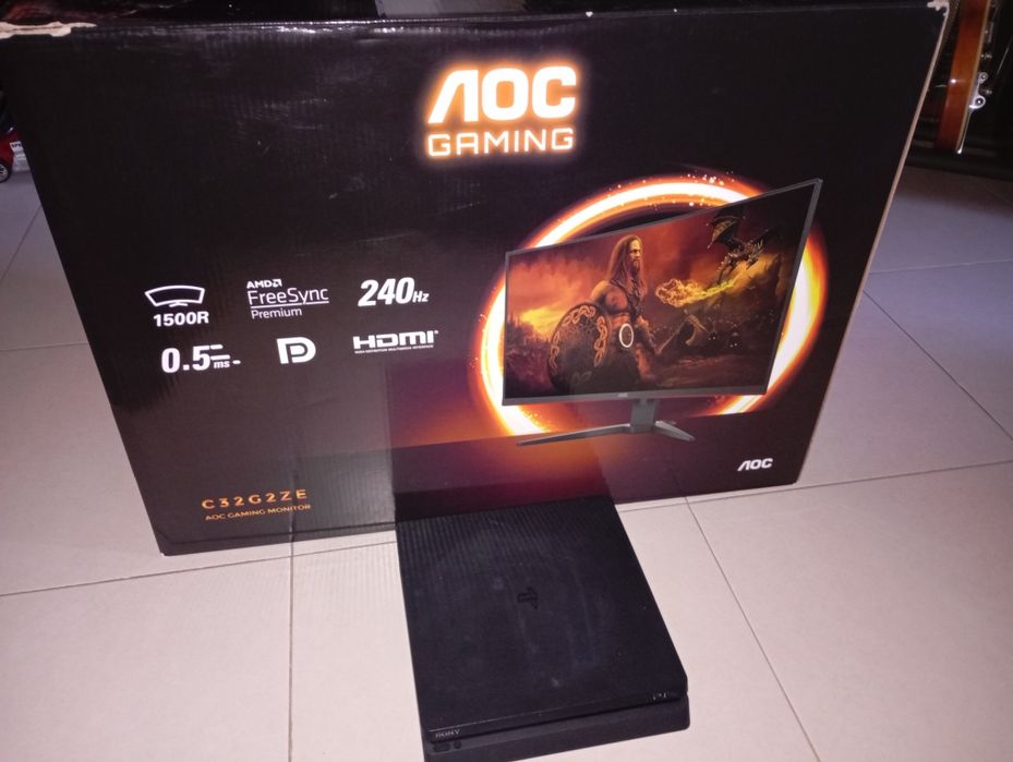Aoc 32 pol + ps4 avariados