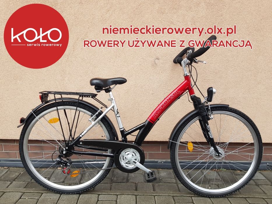 Rower damski trekkingowy ALU-KONSUL koła 28 SHIMANO aluminium WYSYŁKA