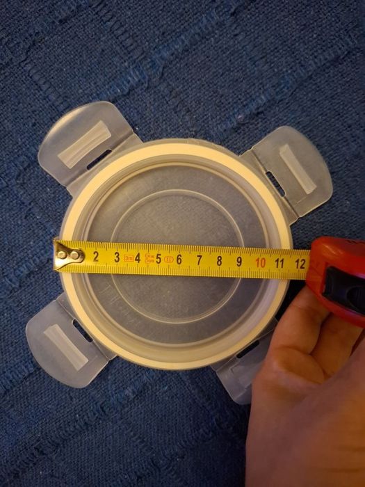 2x tampas brancas herméticas redondas plástico IKEA