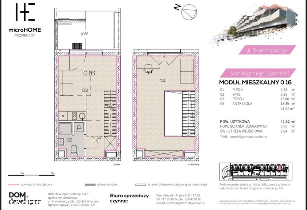 Nowe mieszkanie - Promenady Wrocławskie, 2-poziomowe, 2 balkony.