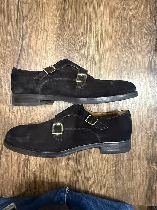 Туфлі чоловічі Doucal’s monk suede, 43,5