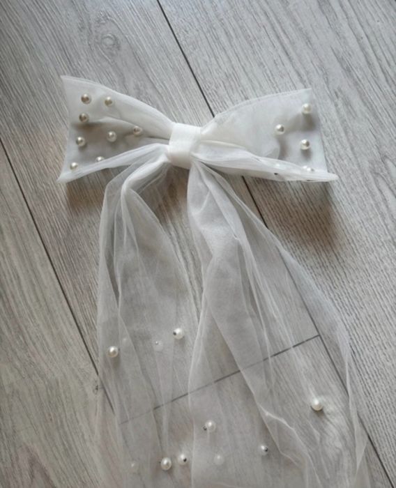 Spinka do włosów welon z perełkamk