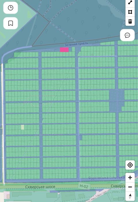 Військбуд 20соток широкий фасад, біля лісу зі світлом