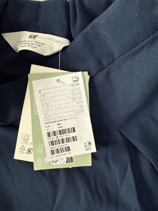 Nowa granatowa spódniczka H&M rozm 104