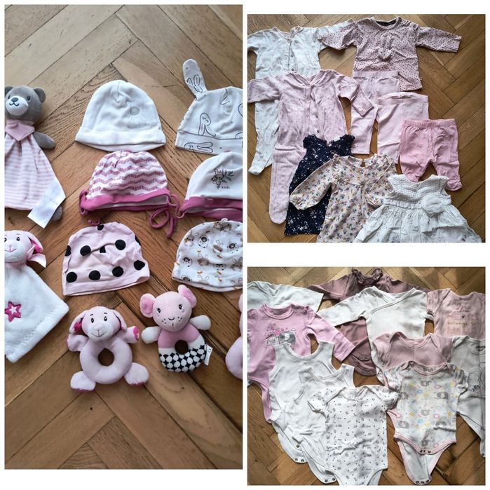 Paka ubrań 31 szt dla dziewczynki 6-9 miesiecy