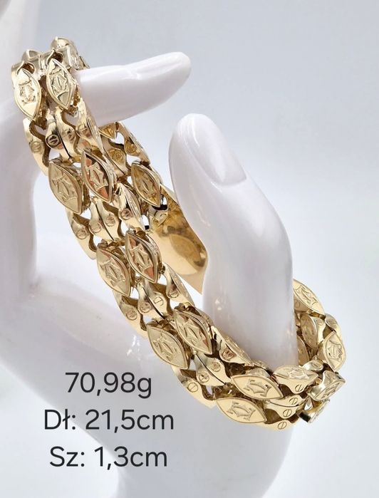 Złota bransoletka cartier 585 14k NOWA