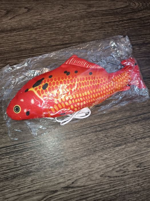 Интерактивная usb 3D риба для кошек игрушка виброхвост электрорыба