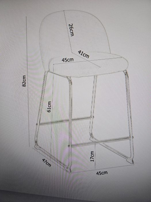 Dwa Hokery / krzesła  tapicerowane czarny welur