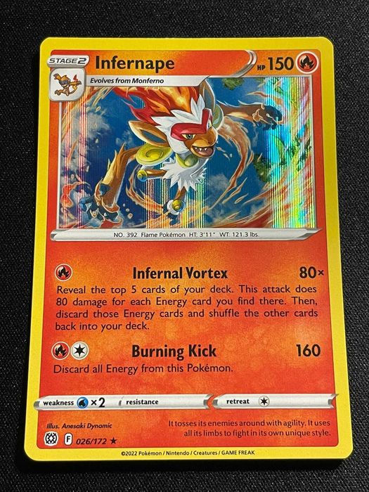 Carta Pokémon Infernape 26/172 Brilliant Stars