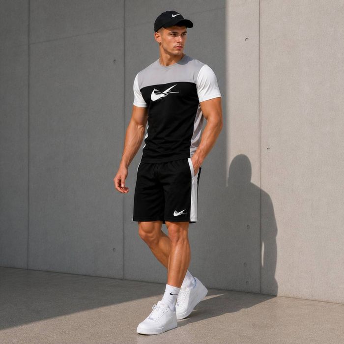 Спортивний комплект чоловічий футболка шорти S M L XL XXL