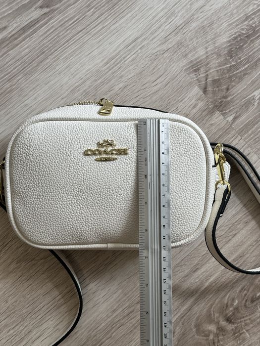 Женская сумка белого цвета Coach/Коуч