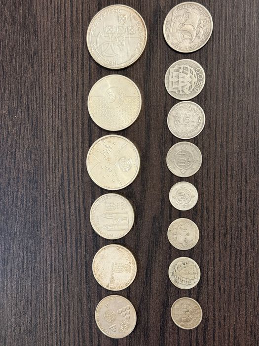 Moedas antigas ( todas em prata ) peso 150g