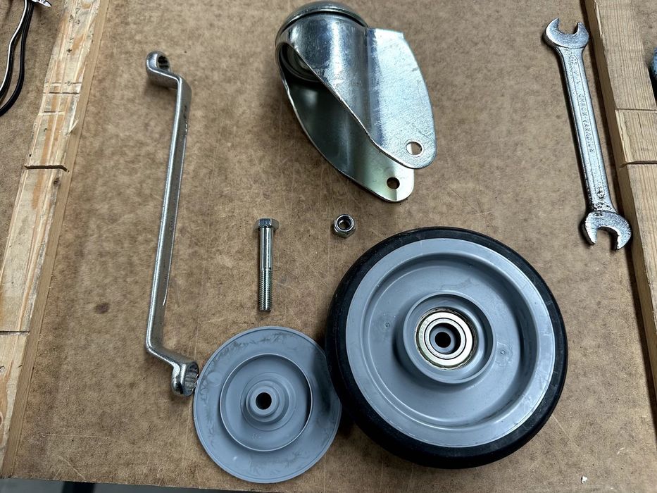 Rodas giratórias de 120mm novas com e sem travão com rolamento