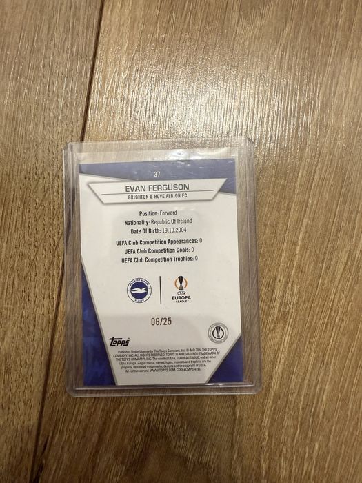 Topps Superstars 2023-24 Evan Ferguson Brighton /25 pomarańczowy