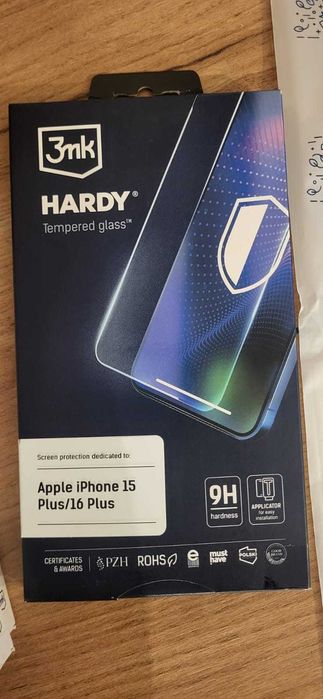 Super twarde szkło hartowane na Apple iPhone 15 Plus/16 Plus