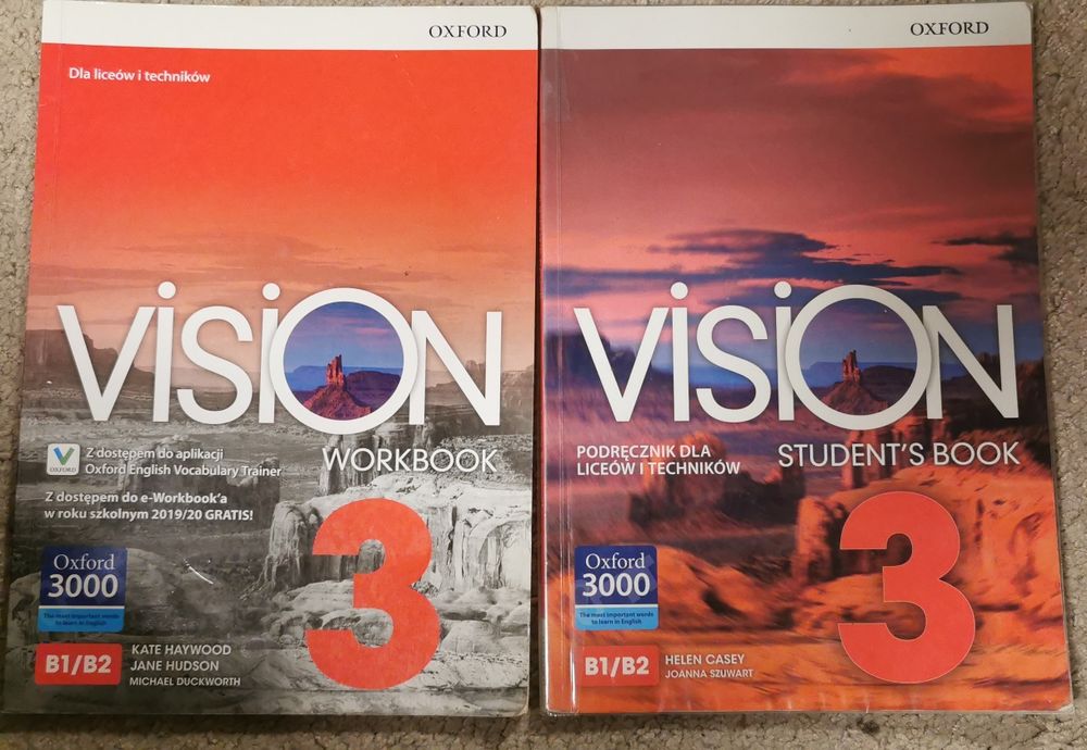 VISION 3 Oxford komplet podręcznik i ćwiczenia
Stan dni
W ćwiczeniach dwie strony wypełnione długopisem
W podręczniku kilkanaście stron wypełnonych