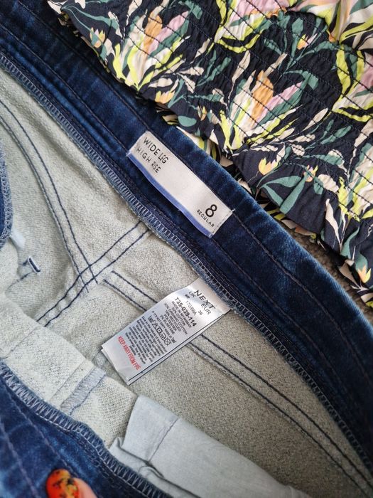 Next Wide Leg spodnie jeansowe Szerokość 36 38 nowe