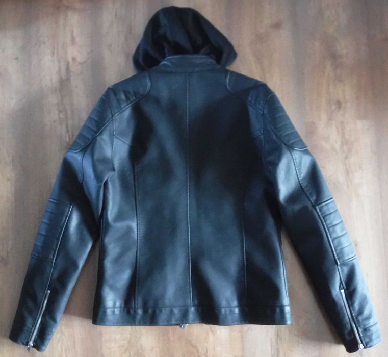 Kurtka męska rozm. M czarna matowa ekoskóra
