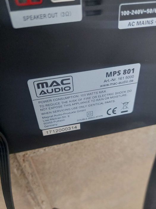 System Hi-Fi Mac Audio MPS 801 / mocny / Nowy Lombard / Cz-wa