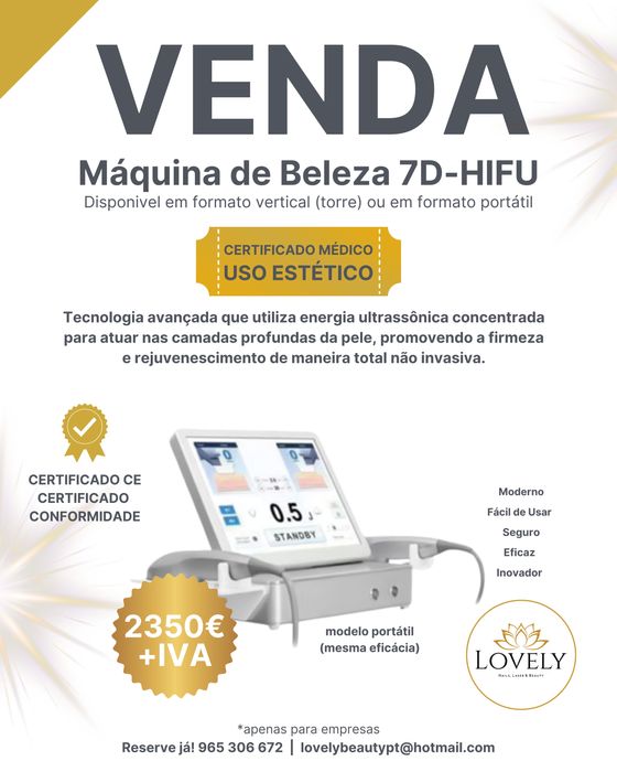 Equipamentos de Estética Avançada - Última Geração - PARA EMPRESAS
