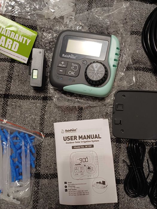 Система капельного орошения RainPoint с таймером солнечного насоса.
