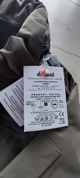 Kurtka i spodnie przeciwdeszczowe Drwal M