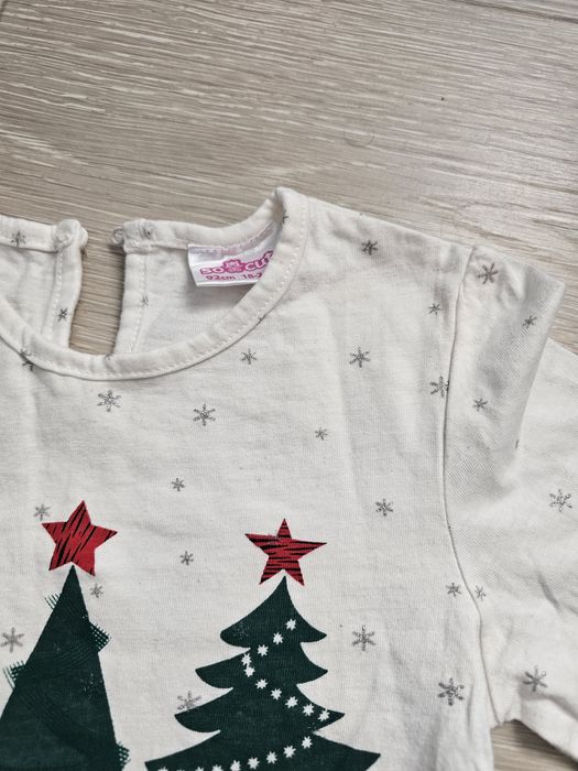 Zestaw świąteczny rozmiar 92 bluzka plus legginsy