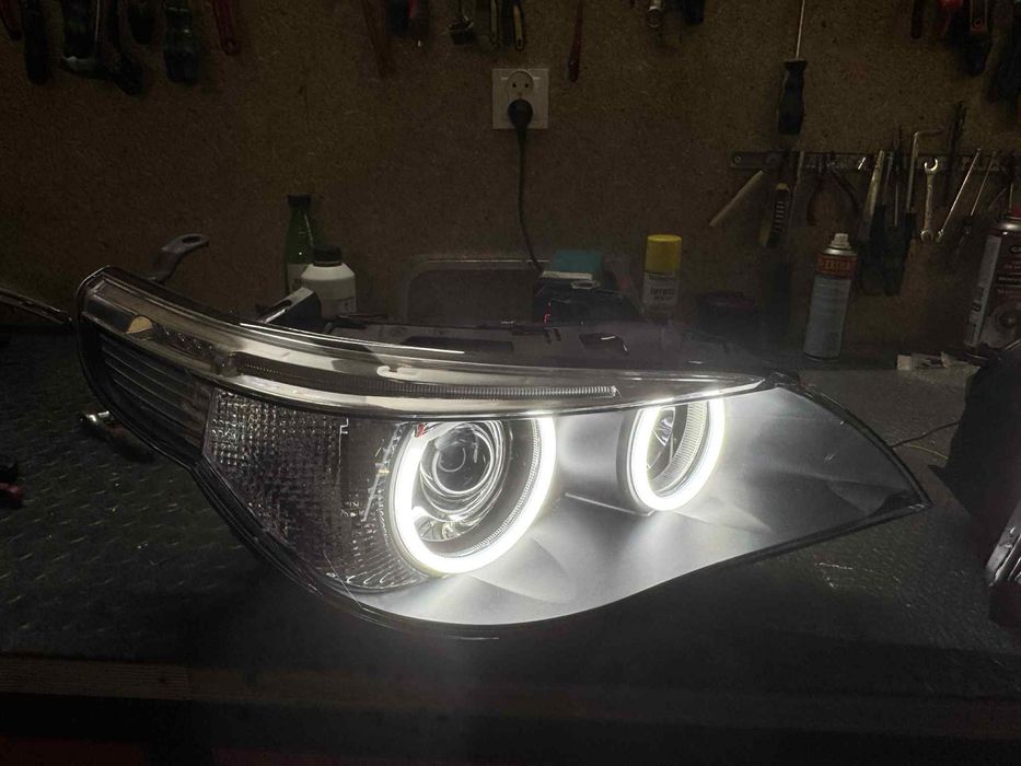 Regeneracja reflektory przód bmw e60 przedlift xenon bi led cotton