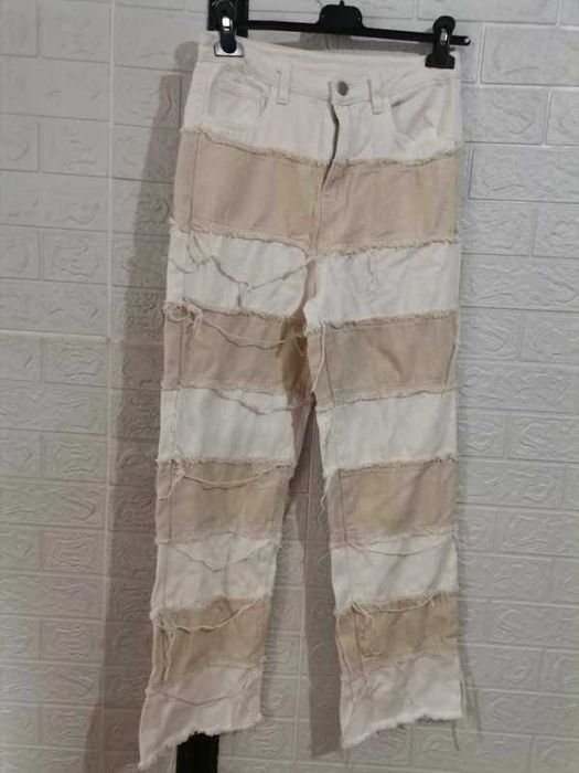 Spodnie rozmiar m szerokie nogawki wysoki sta cena 25 zł