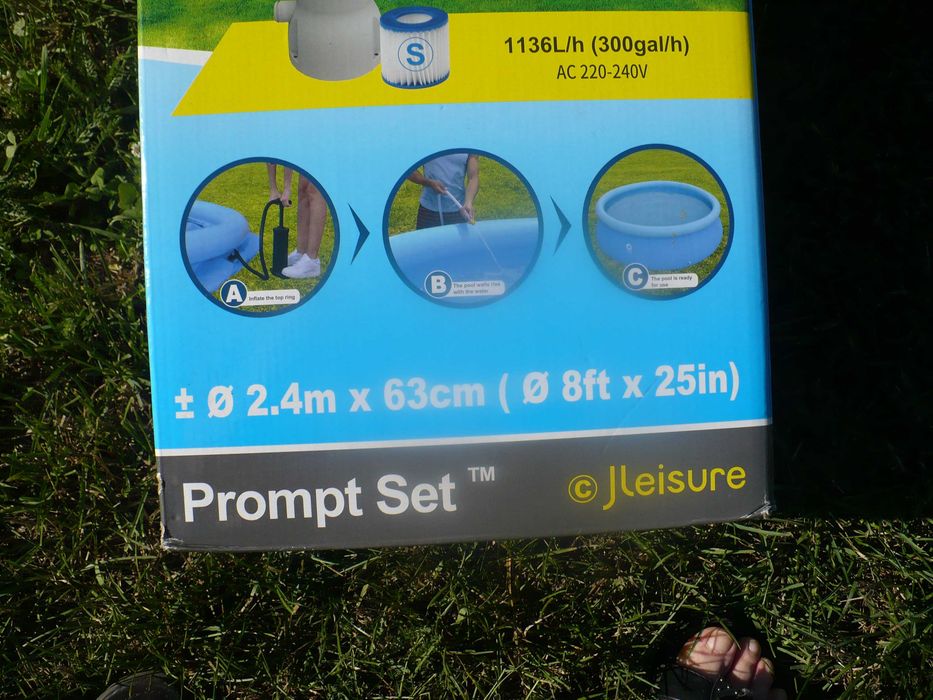 Basen rozporowy 2,4mx0,63m z filtrem