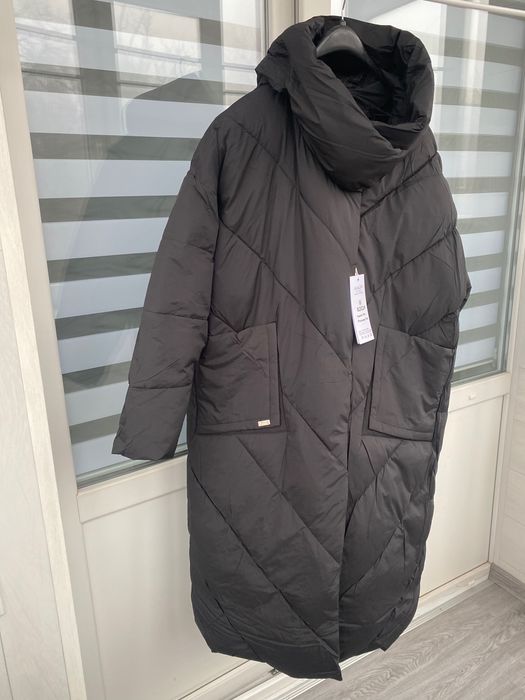 Стильний зимовий пальто/пуховик 54-56р