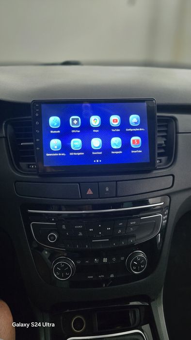Rádio Android 14 com GPS Peugeot 508 (Artigo Novo)