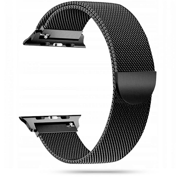 Pasek Bransolet Do Apple Watch 2 / 3 / 4 / 5 / 6 / Se (42/44Mm) Czarny