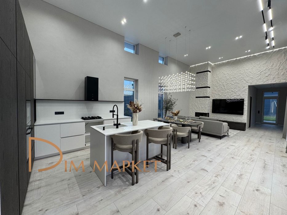 Одноповерховий дім 180 м2, стеля 4.4м‼️з МЕБЛЯМИ та ТЕХНІКОЮ‼️