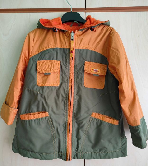 Куртка-пальто демісезонне на флісі