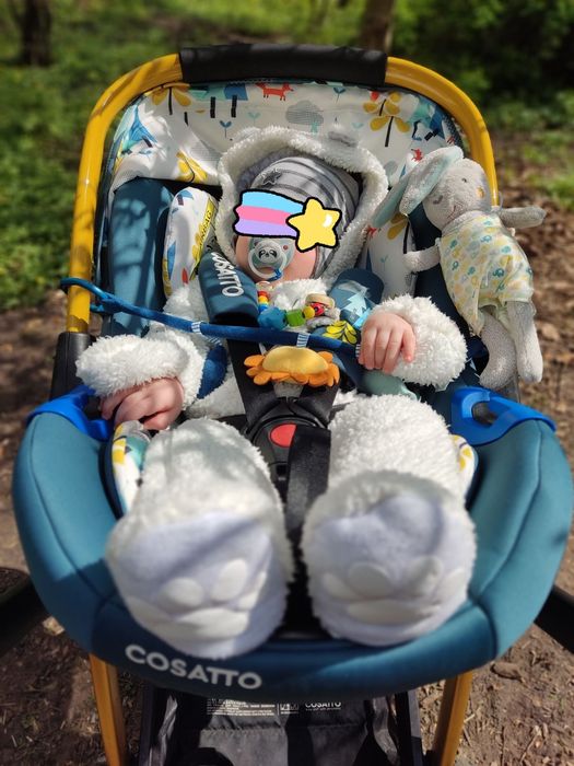 Теплый весенне-осенний комбинезон с тигром Primark 74 размер