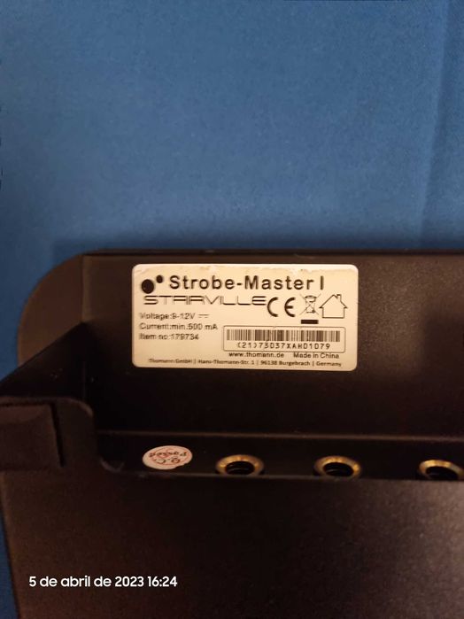 Strob 1500 DMX Stairville c/ controladora Master Strobe 1