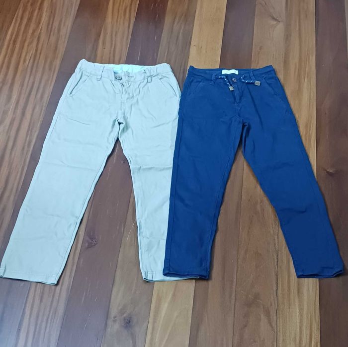 2 Calças de sarja para criança - 7/8 anos