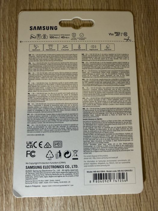 Karta pamięci SDXC Samsung Pro Endurance 128GB micro SD