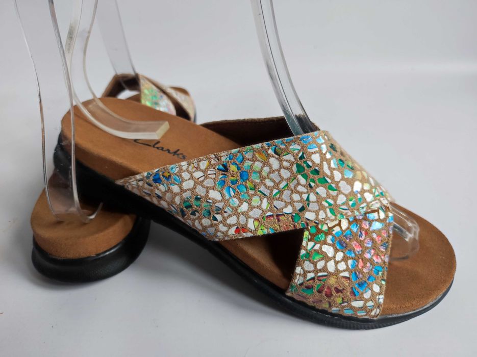 Clarks - Markowe klapki r. 39,5