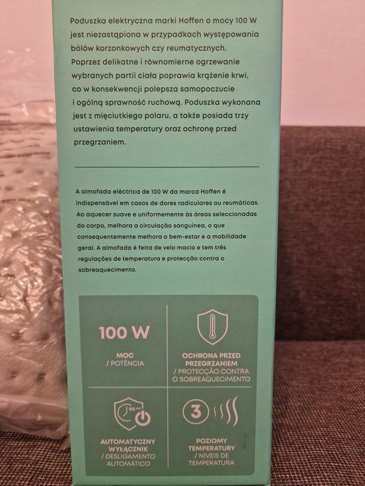 Poduszka elektryczna Hoffen 100W grzania