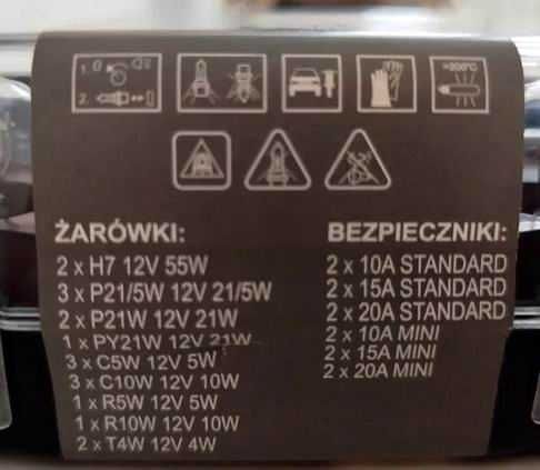 Zestaw żarówki,  żarówka H7