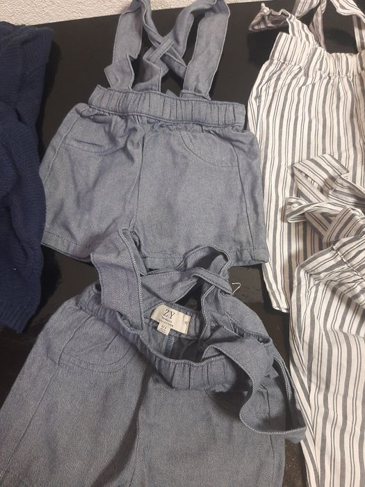 Calças e jardineiras bebé (gémeos) dos 0- 12 meses