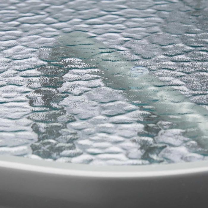 стіл столик Relaxdays STRUK Glass Patio Table, скляна стільниця 70x100