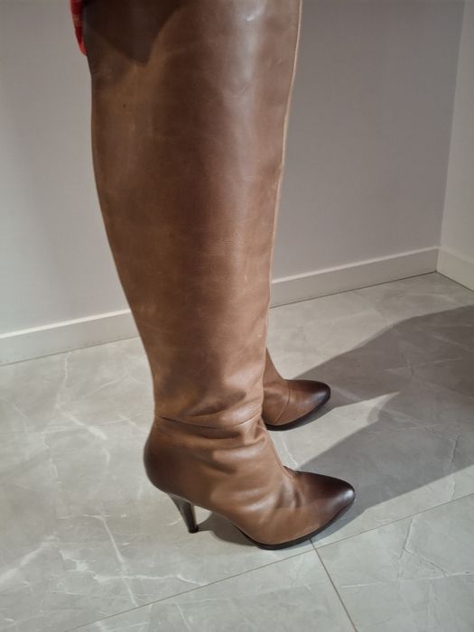 Skórzane buty damskie 39