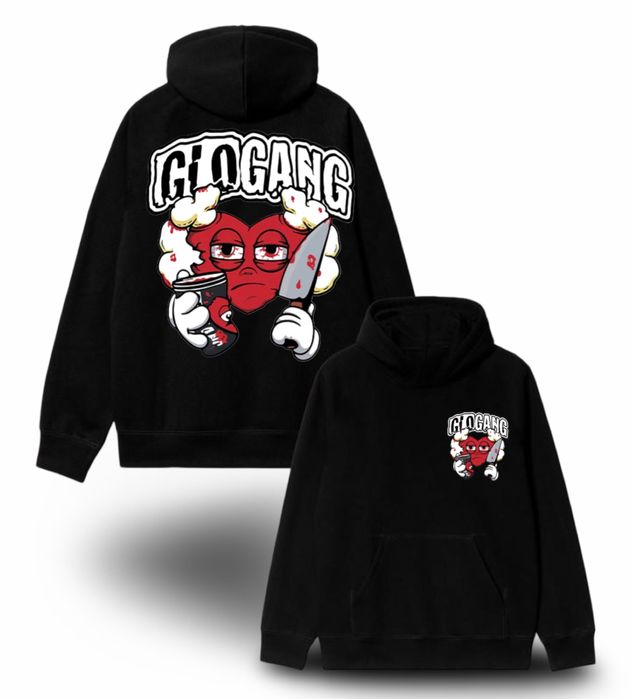 Худи Glo Gang Logo унисекс гло гэнг тишка толстовка кофта лонгслив