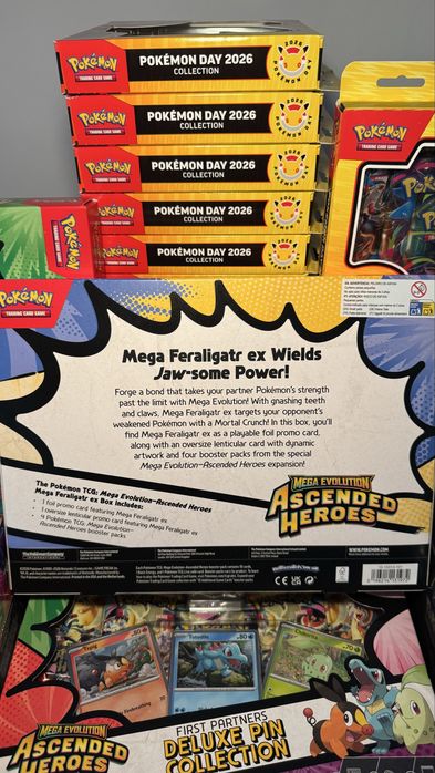 Pokémon TCG Ascended Heroes Mega Feraligatr Ex Box